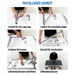 Adjustable Solar Panel Mount Bracket Set 4-Pack