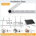 Flying Lion 45" Adjustable Solar Panel Mount Brackets