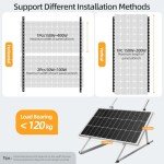 Flying Lion 45" Adjustable Solar Panel Mount Brackets