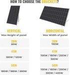 Adjustable Solar Panel Tilt Mount Brackets for RVs