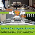 Adjustable Solar Panel Tilt Mount Brackets - 2 Pairs