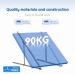 Adjustable Solar Panel Tilt Mount for Roof & RV