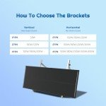 Adjustable Solar Panel Tilt Mount for Roof & RV