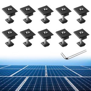 10pcs Solar Panel Centre Clamps for Roofs