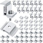 Adjustable Solar Panel Mid Clamps - 56 Pieces