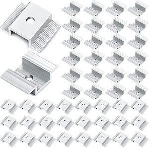Zhengmy Aluminum Solar Panel Mid Clamps (48 Pack)