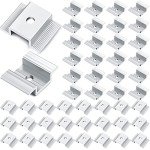 Zhengmy Aluminum Solar Panel Mid Clamps (48 Pack)