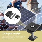 10pcs Solar Panel Centre Clamps for Roofs