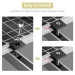 10pcs Solar Panel Centre Clamps for Roofs