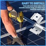 Zhengmy Aluminum Solar Panel Mid Clamps (48 Pack)