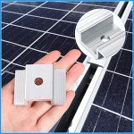 Zhengmy Aluminum Solar Panel Mid Clamps (48 Pack)