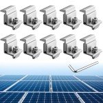 Adjustable Solar Panel Mounting Brackets - 10pcs Set