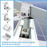 Adjustable Solar Panel Mid Clamps - 56 Pieces