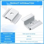 Zhengmy Aluminum Solar Panel Mid Clamps (48 Pack)