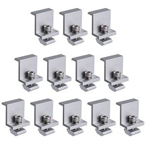 12pcs Aluminum Solar Panel Mounting Brackets