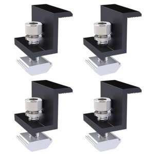4 Pack Aluminum Solar Panel Mounting Brackets