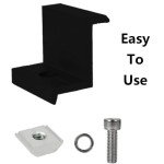 4 Pack Aluminum Solar Panel Mounting Brackets