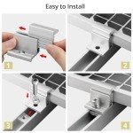 Adjustable Solar Panel Mounting Brackets - 10pcs Set