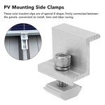 10-Pack Solar End Clamps for RVs and Boats