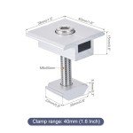 Aluminium Solar Panel Mid Clamps - 12 Pack