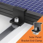 4 Pack Aluminum Solar Panel Mounting Brackets