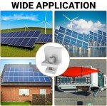 10-Pack Solar End Clamps for RVs and Boats