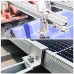 Aluminium Solar Panel Mid Clamps - 12 Pack
