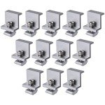 12pcs Aluminum Solar Panel Mounting Brackets
