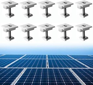 10pcs Solar Panel Centre Clamps with Screws