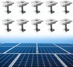 10pcs Solar Panel Centre Clamps with Screws