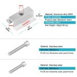 20 PCS Aluminum Solar Panel Mid Clamps Set