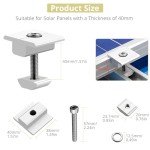 10pcs Solar Panel Centre Clamps with Screws