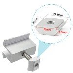 20 PCS Aluminum Solar Panel Mid Clamps Set