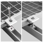 10pcs Solar Panel Centre Clamps with Screws