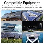 10 Solar Panel Grounding Clips and Brackets