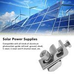 10 Solar Panel Grounding Clips and Brackets