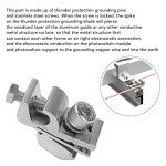 10 Solar Panel Grounding Clips and Brackets