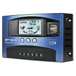 60A MPPT Solar Charge Controller with Dual USB Ports