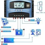 60A MPPT Solar Charge Controller with Dual USB Ports