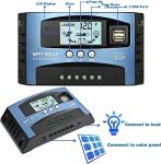 60A MPPT Solar Charge Controller with Dual USB Ports