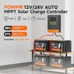 25A MPPT Solar Charge Controller for 12V/24V Batteries