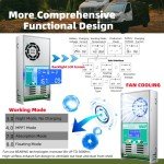 PowMr 60A MPPT Solar Charge Controller with LCD