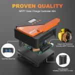 TOPBULL 40A MPPT Solar Charge Controller with LCD