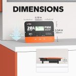 LiTime 20A PWM Solar Charge Controller with LCD