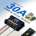 ECO-WORTHY 30A Solar Charge Controller with USB Ports