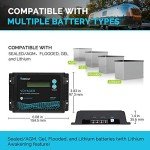 Renogy 20A Waterproof Solar Charge Controller LC Display