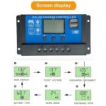 10A PWM Solar Charger Controller with LCD Display