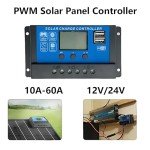 10A PWM Solar Charger Controller with LCD Display
