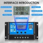 FLYING LION 30A Solar Charge Controller with LCD Display