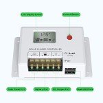 10A Solar Charge Controller with LCD & Dual USB